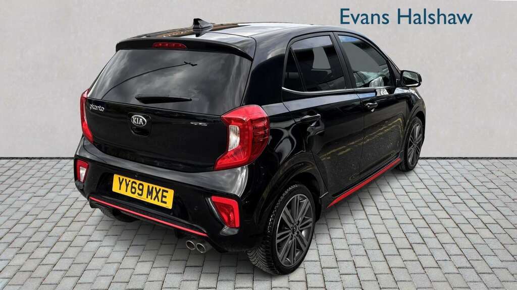 Kia Picanto 1.0T Gdi Gt-line 2019 YY69MXE Black #3
