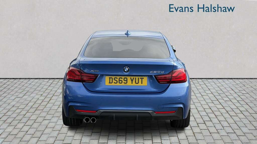 BMW 4 Series 420D 190 Xdrive M Sport Prof Media 20 DS69YUT Blue #4