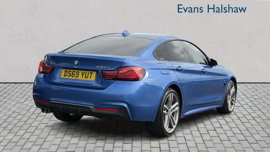 BMW 4 Series 420D 190 Xdrive M Sport Prof Media 20 DS69YUT Blue #2