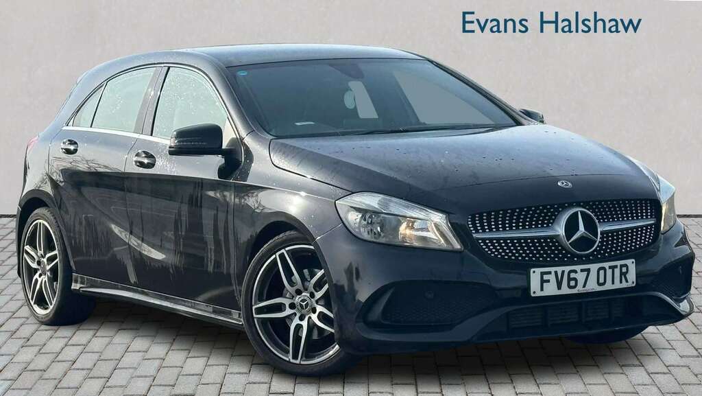 Mercedes-Benz A Class A180d Amg Line 2017 FV67OTR Black