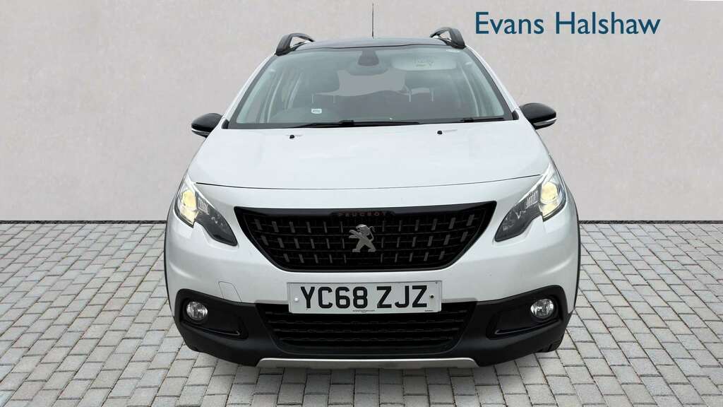 Peugeot 2008 1.6 Bluehdi 100 Gt Line 2018 YC68ZJZ White #2