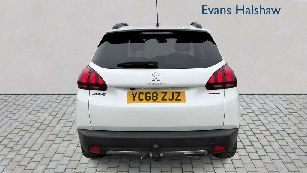 Peugeot 2008 1.6 Bluehdi 100 Gt Line 2018 YC68ZJZ White #5