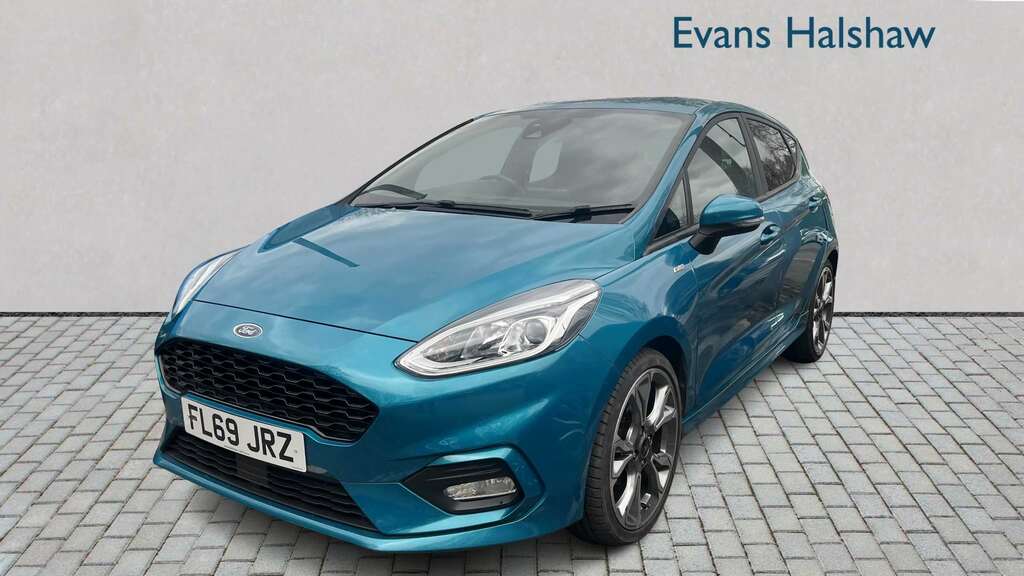Ford Fiesta 1.0 Ecoboost 125 St-line Navigation 2019 FL69JRZ Blue #3