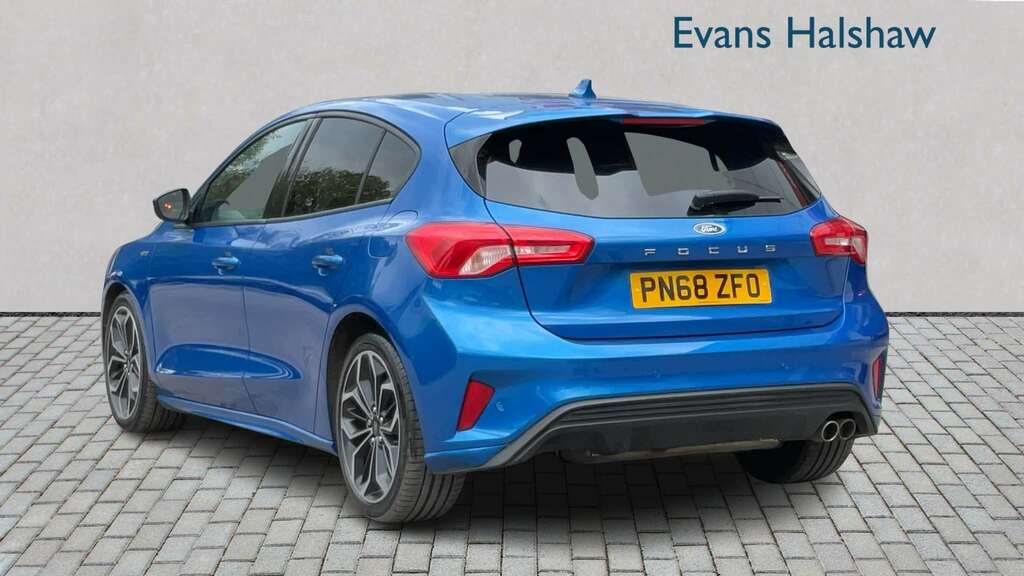 Ford Focus 1.0 Ecoboost 125 St-line X 2018 PN68ZFO Blue #2