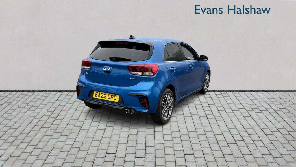 Kia RIO 1.0 T Gdi 48V 118 Gt-line S 2022 Blue #4