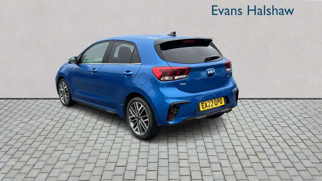 Kia RIO 1.0 T Gdi 48V 118 Gt-line S 2022 Blue #3