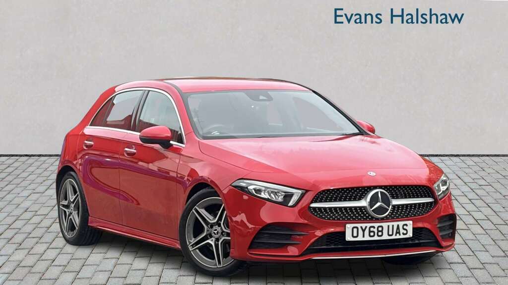 Mercedes-Benz A Class A200 Amg Line Premium 2018 OY68UAS Red