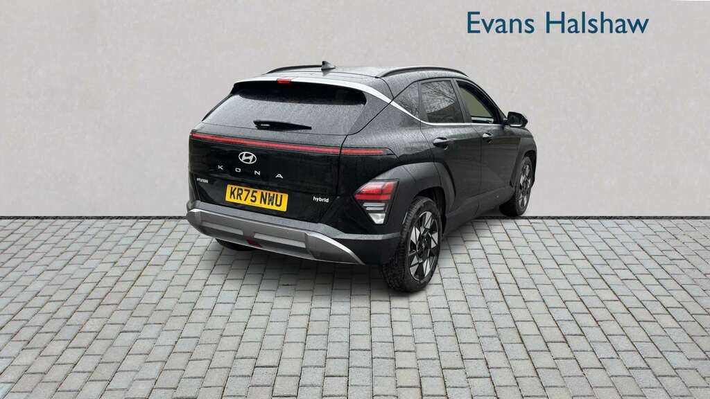 Hyundai Kona 1.6 Hybrid 129 Ultimate Dct 2025 KR75NWU Black #4