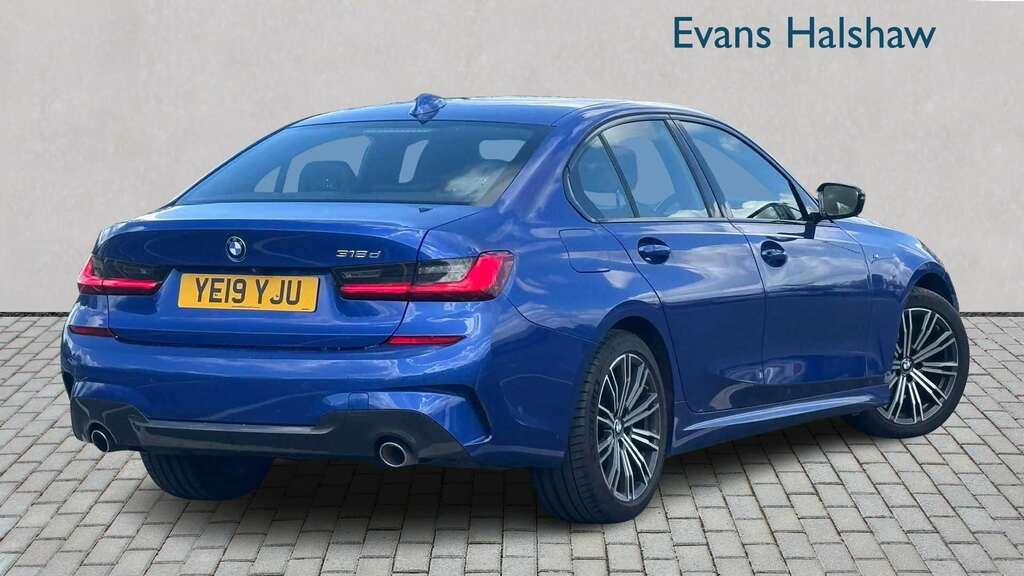 BMW 3 Series 318D M Sport Step 2019 YE19YJU White #2