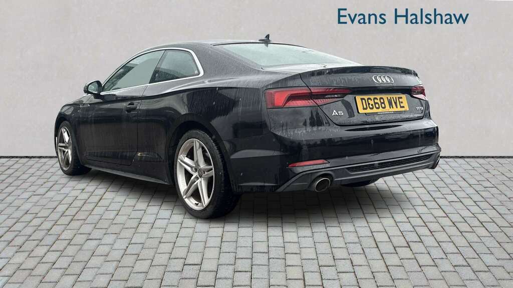 Audi A5 2.0 Tfsi S Line S Tronic 2018 DG68WVE Black #2