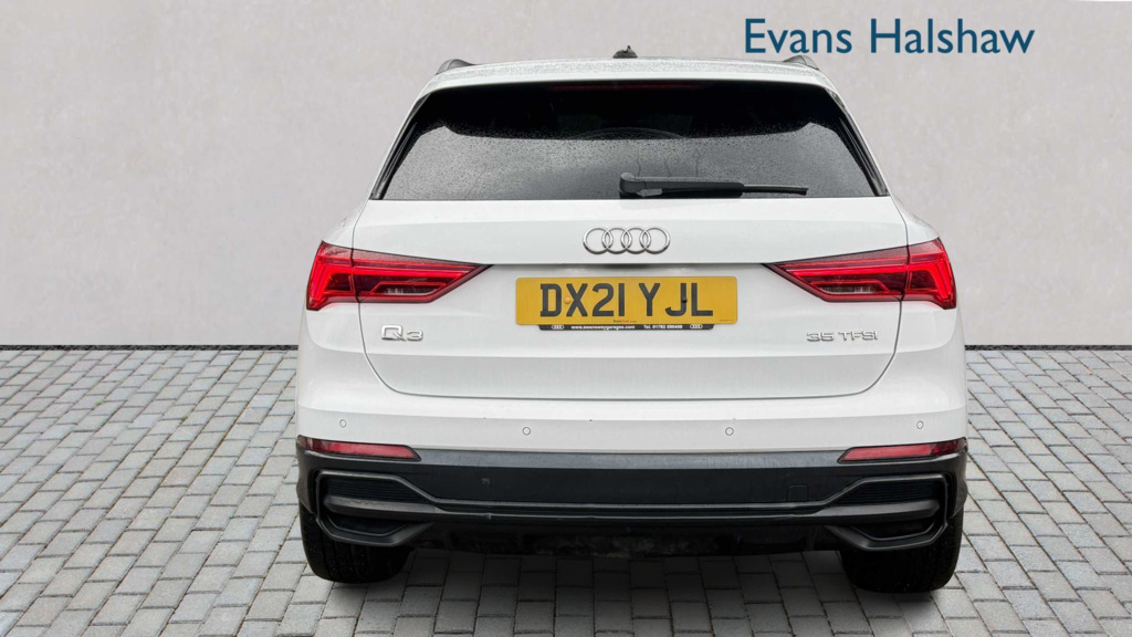 Audi Q3 35 Tfsi Black Edition 2021 DX21YJL White #3
