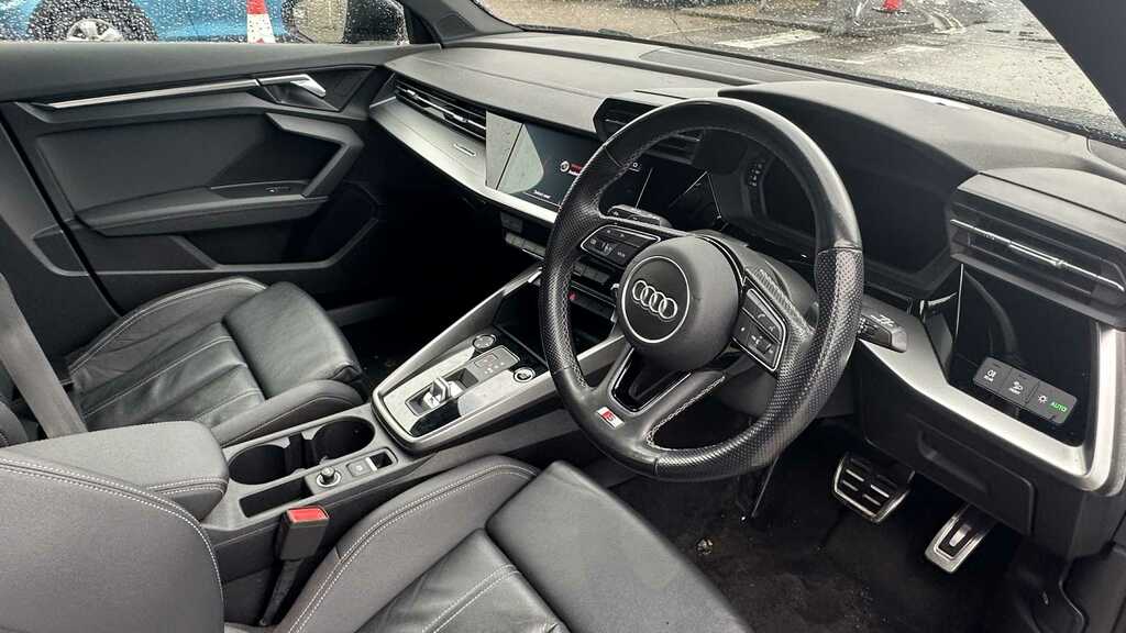 Audi A3 35 Tfsi S Line S Tronic 2021 GJ21YWB Black #5