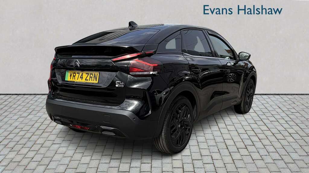 Citroen e-C4 100Kw E-series 50Kwh 2024 YR74ZRN Black #3