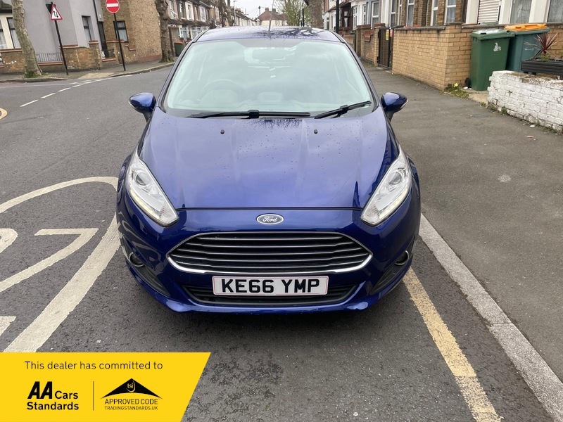 Ford Fiesta 1.0T Ecoboost Zetec Hatchback KE66YMP Blue #2