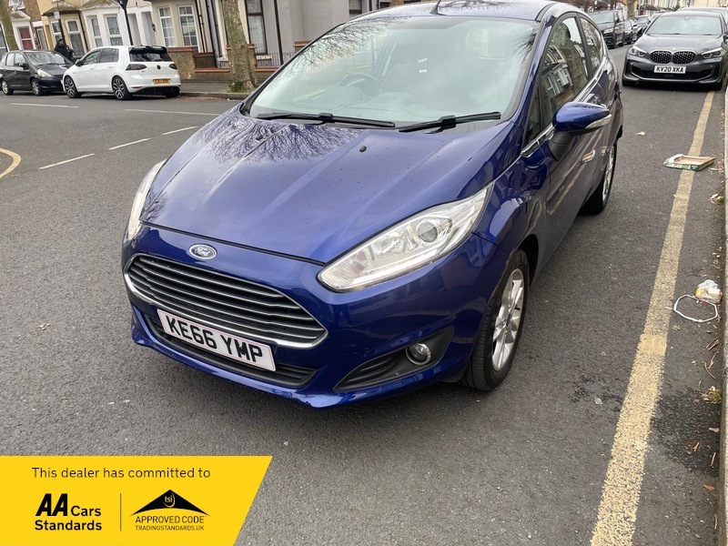 Ford Fiesta 1.0T Ecoboost Zetec Hatchback KE66YMP Blue #3