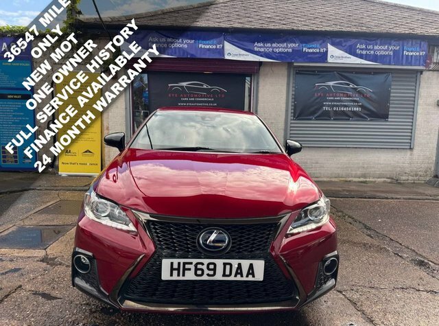 Lexus CT 1.8 200H F Sport Hatchback Hybrid E-cvt Red