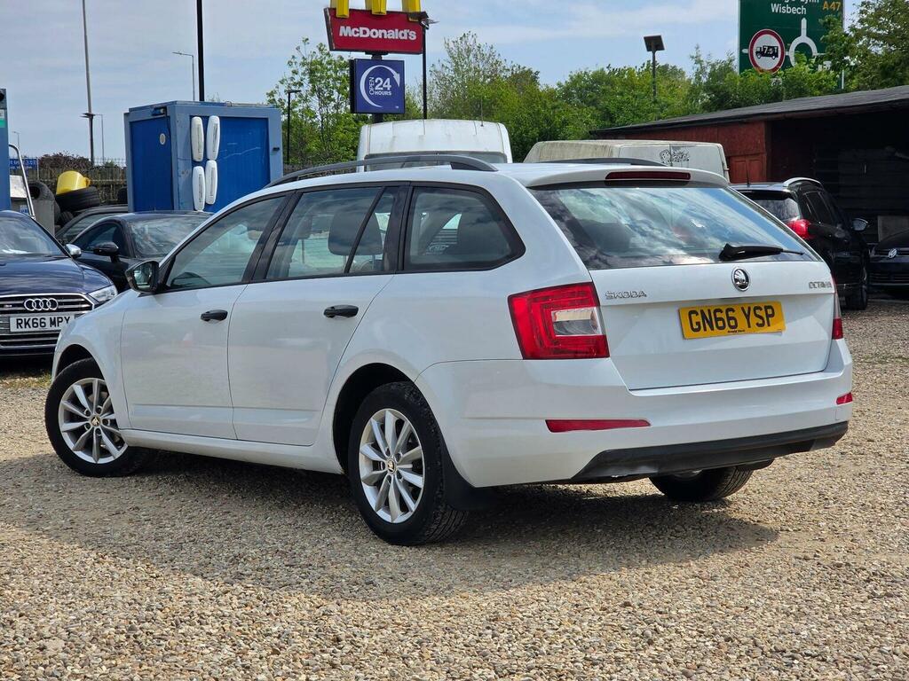 Skoda Octavia Estate 1.6 Tdi S Euro 6 Ss 201666 GN66YSP White #4