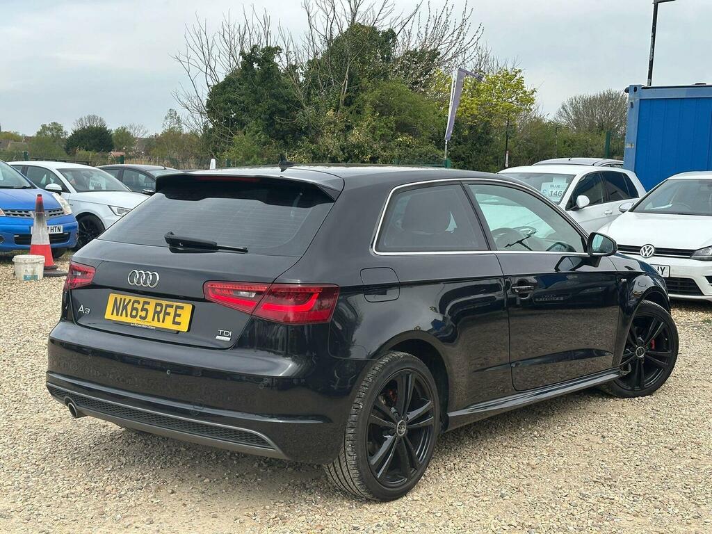 Audi A3 Hatchback 1.6 Tdi S Line Euro 6 Ss 201565 NK65RFE Black #3