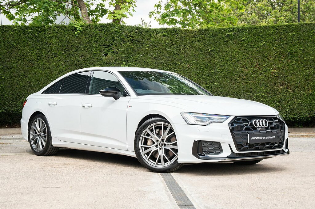 Audi A6 Saloon Tfsie Black Edition White #4