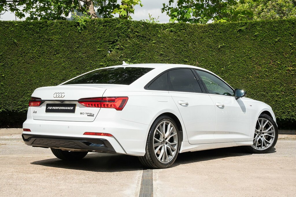Audi A6 Saloon Tfsie Black Edition White #6
