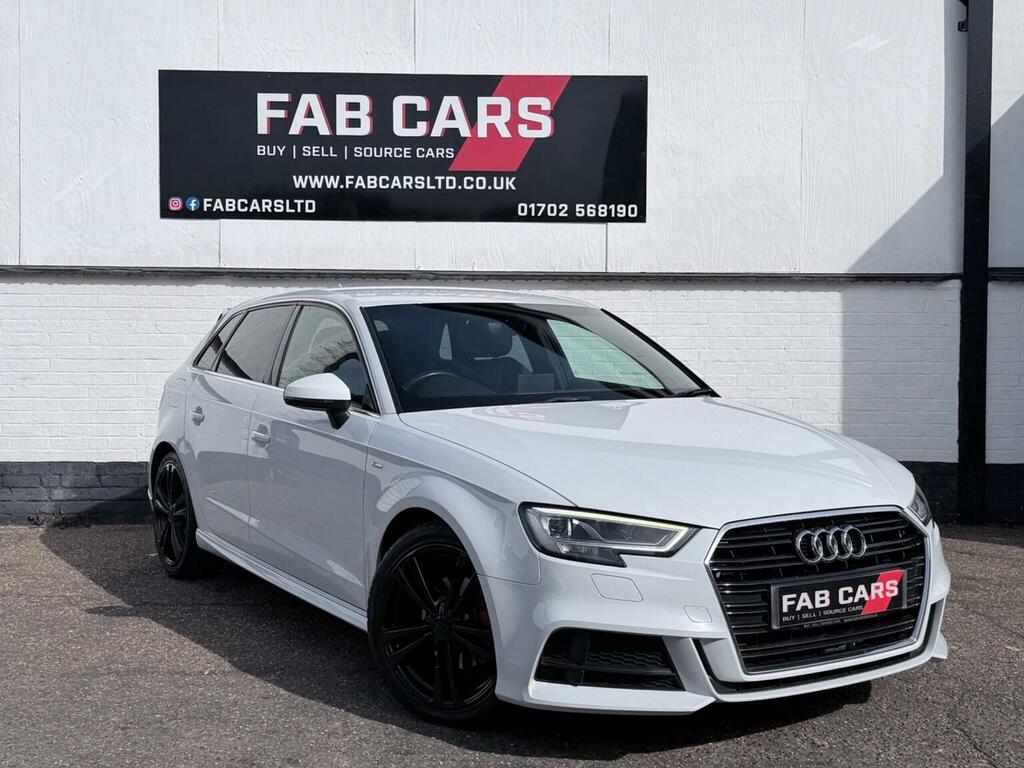 Audi A3 2.0 Tdi S Line Sportback S Tronic Euro 6 Ss White