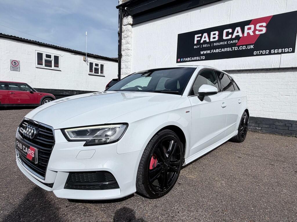 Audi A3 2.0 Tdi S Line Sportback S Tronic Euro 6 Ss OY18ZRE White #4