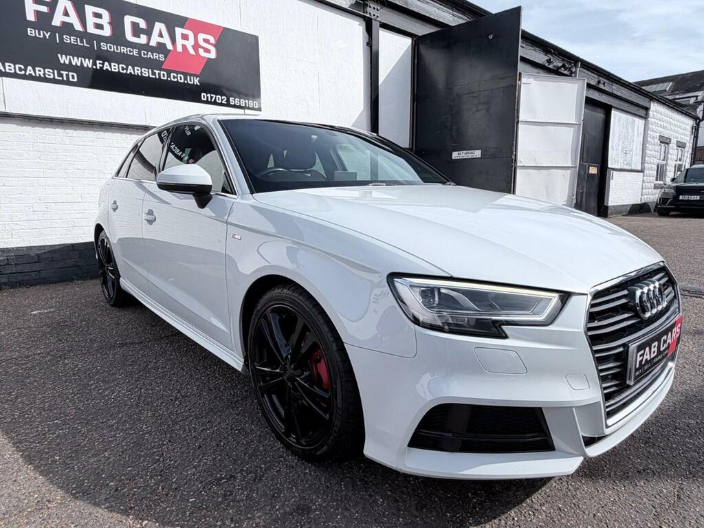 Audi A3 2.0 Tdi S Line Sportback S Tronic Euro 6 Ss OY18ZRE White #2