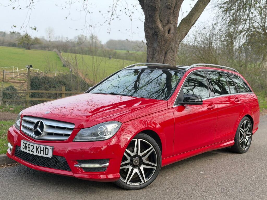 Mercedes-Benz C Class 2.1 C220 Cdi Blueefficiency Amg Sport Plus G-troni Red