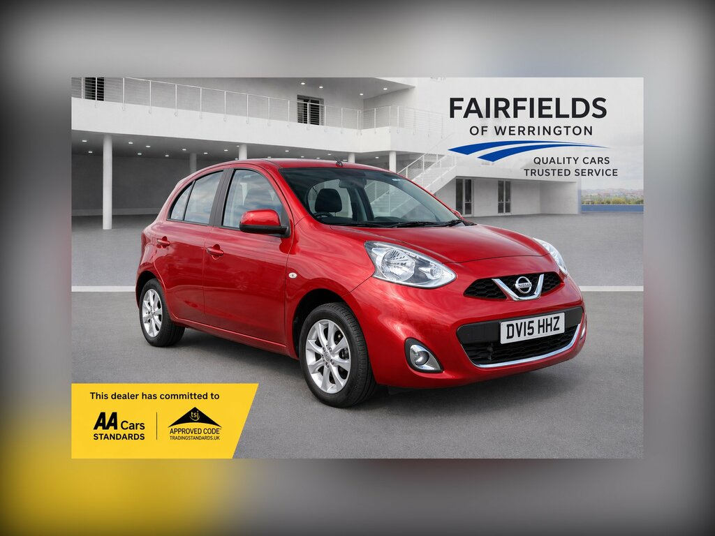 Nissan Micra 1.2 Acenta Hatchback Cvt Euro 5 80 Ps Red