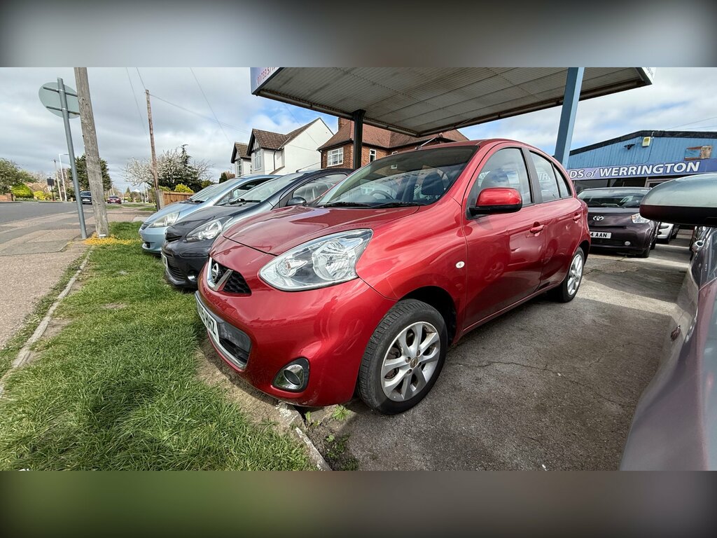 Nissan Micra 1.2 Acenta Hatchback Cvt Euro 5 80 Ps Red #4