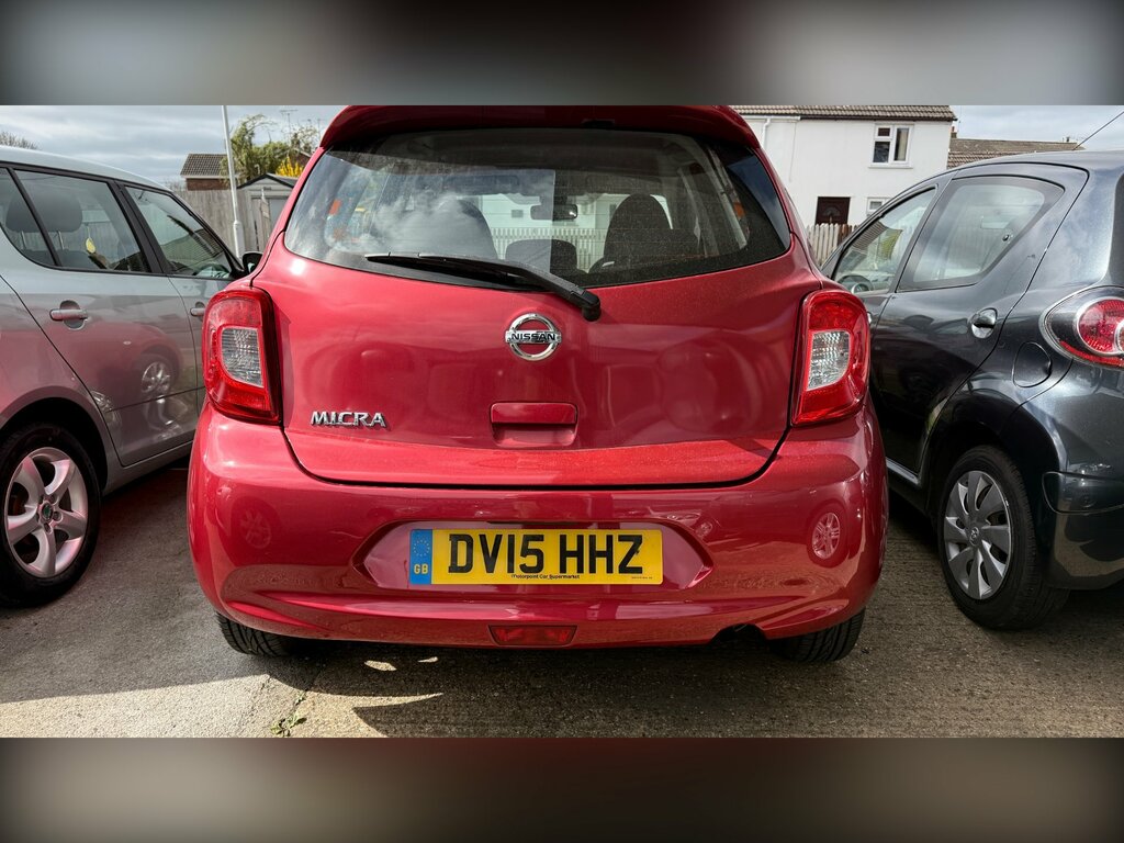 Nissan Micra 1.2 Acenta Hatchback Cvt Euro 5 80 Ps Red #2