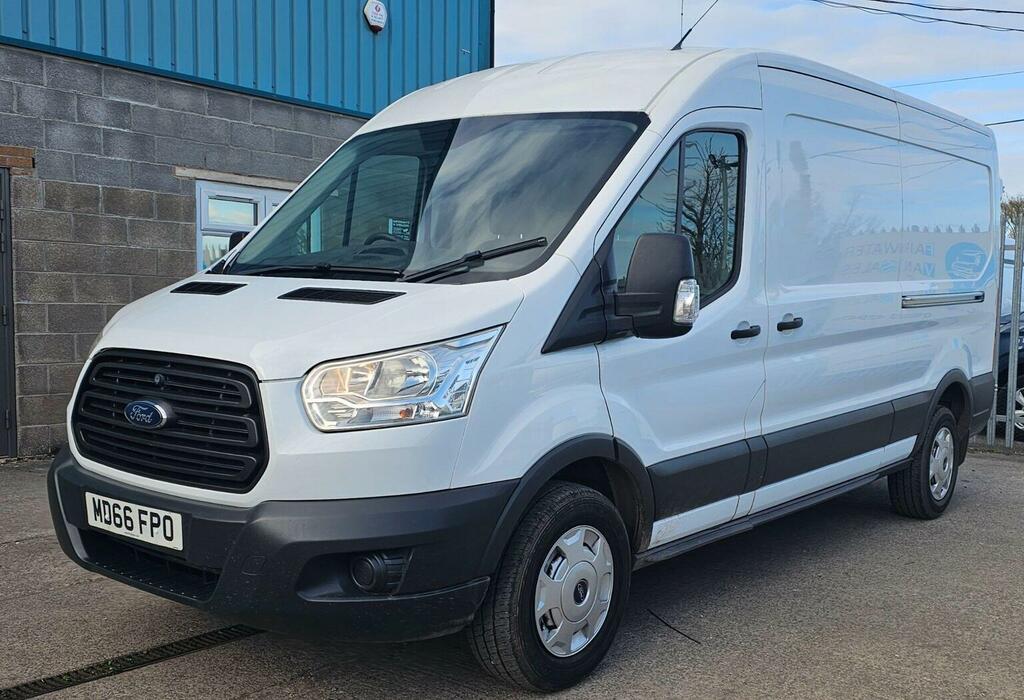 Ford Transit Custom Panel Van 2.2 Tdci 350 Rwd L3 H2 Euro 5 2016 MD66FPO White #2