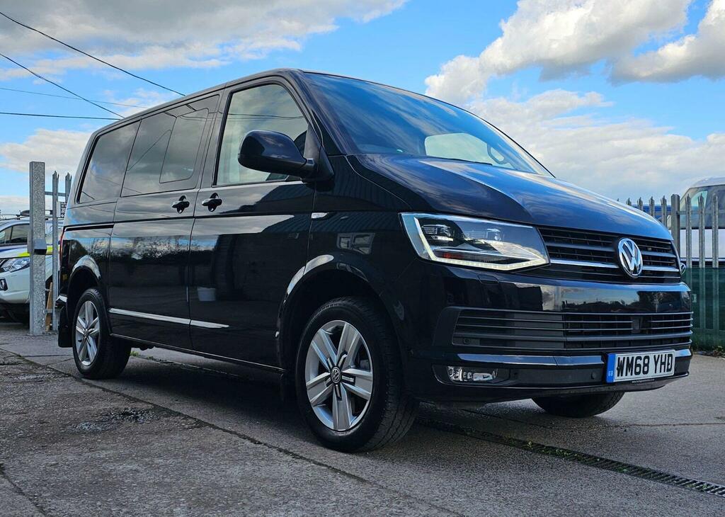 Volkswagen Transporter Combi Van 2.0 Tdi T32 Bluemotion Tech Highline Kom WM68YHD Black #5