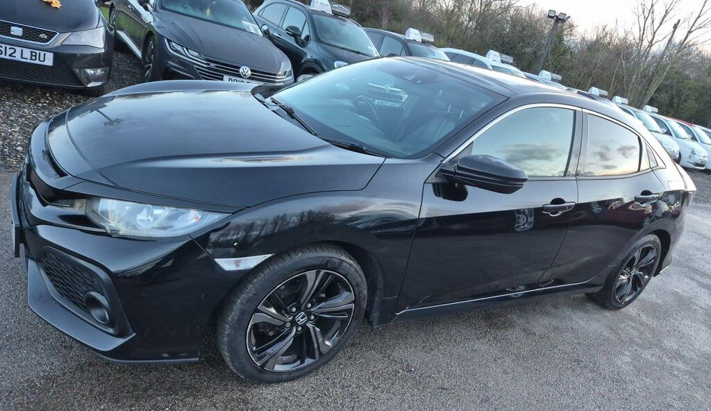 Honda Civic 1.6 I-dtec Ex Euro 6 Ss AX68MPE Black #5