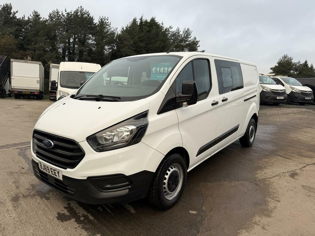 Ford Transit Custom 2.0 320 Ecoblue Crew Van Double Cab Man BJ69EEY White #2