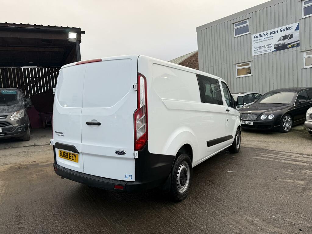 Ford Transit Custom 2.0 320 Ecoblue Crew Van Double Cab Man BJ69EEY White #6