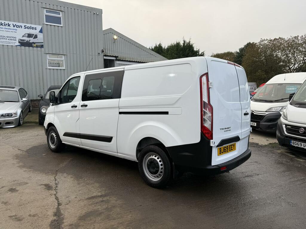 Ford Transit Custom 2.0 320 Ecoblue Crew Van Double Cab Man BJ69EEY White #4