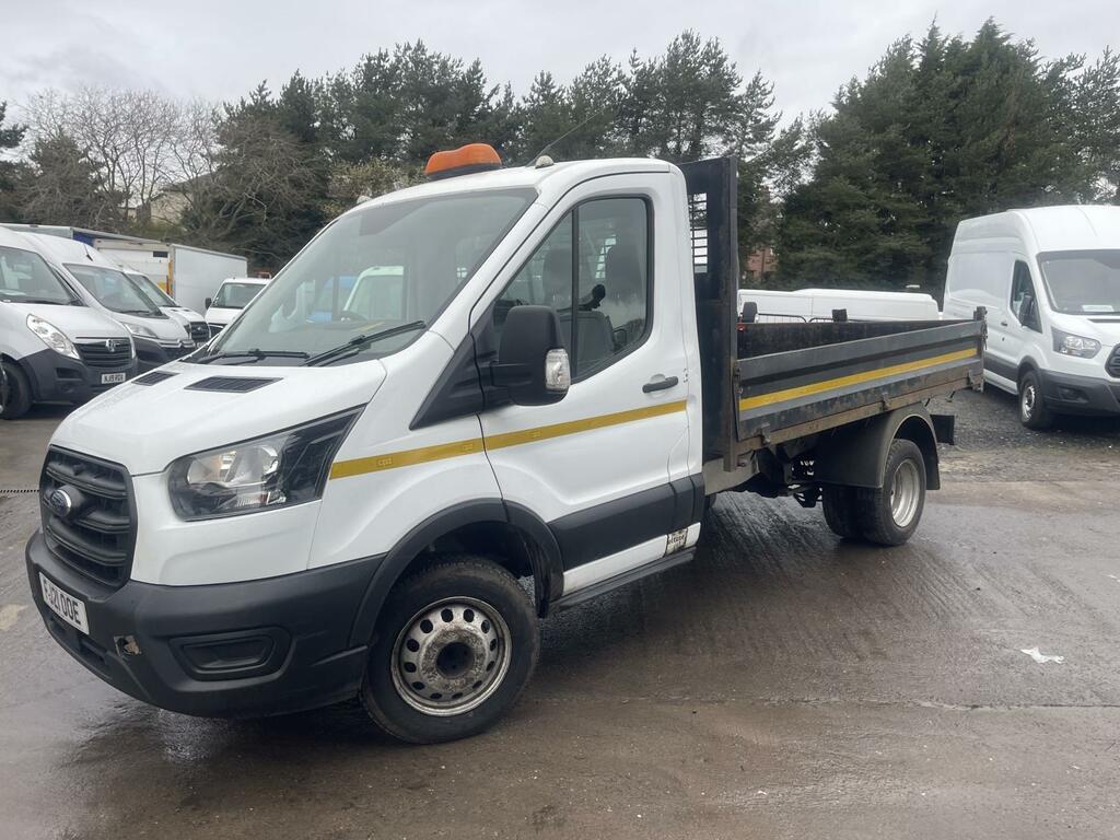 Ford Transit Custom 2.0 350 Ecoblue Leader Chassis Cab Manu FJ21OOE White #4
