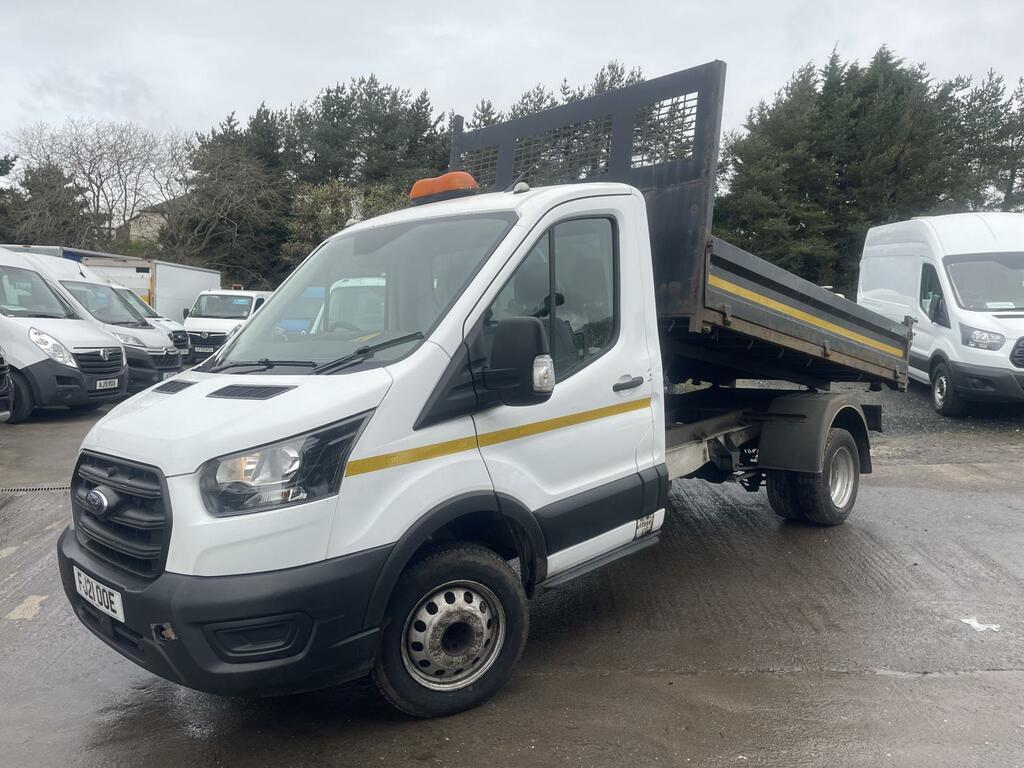 Ford Transit Custom 2.0 350 Ecoblue Leader Chassis Cab Manu FJ21OOE White #3