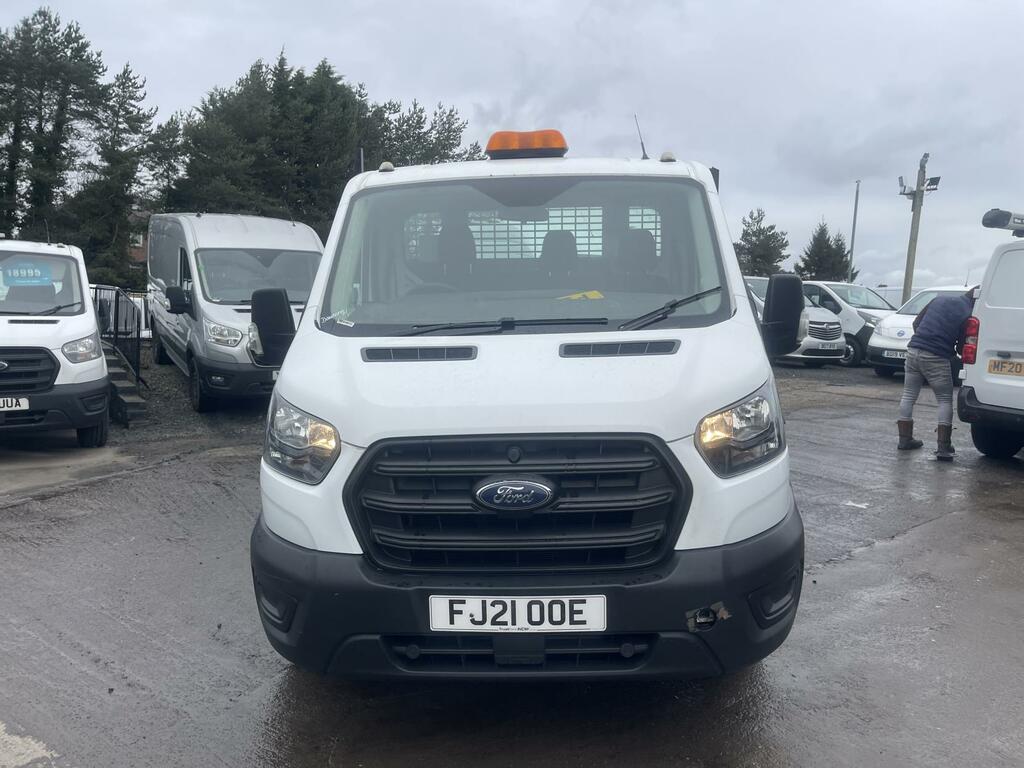 Ford Transit Custom 2.0 350 Ecoblue Leader Chassis Cab Manu FJ21OOE White #2