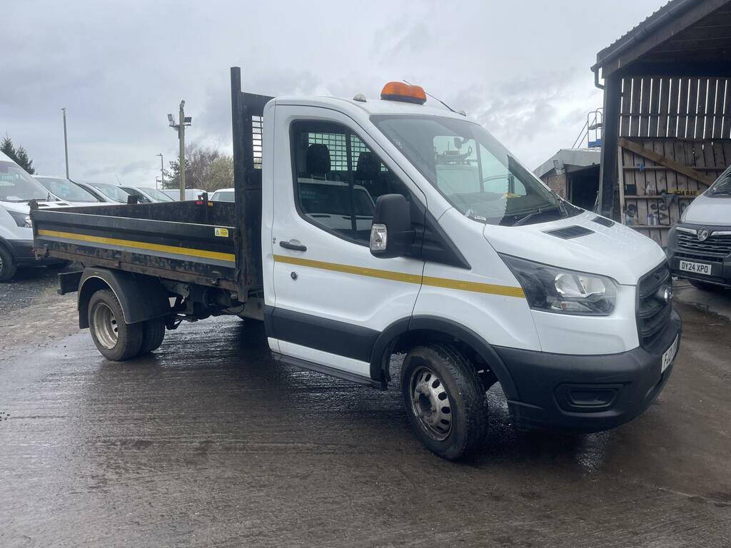 Ford Transit Custom 2.0 350 Ecoblue Leader Chassis Cab Manu White