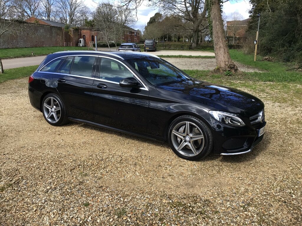 Mercedes-Benz C Class 2.1 C250d Amg Line Estate 7G-tronic Eu LL66ODR Black #2