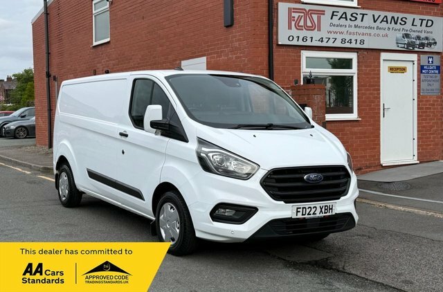 Ford Transit Custom 2.0 300 Ecoblue Trend L2 H1 Lwb Low Roof 130 Bhp FD22XBH White