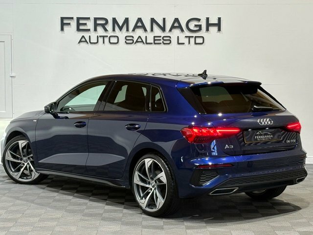 Audi A3 1.5 Tfsi 35 S Line Sportback S Tronic E GD73TCZ Blue #3
