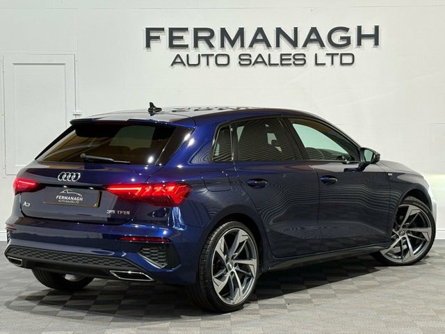 Audi A3 1.5 Tfsi 35 S Line Sportback S Tronic E GD73TCZ Blue #6