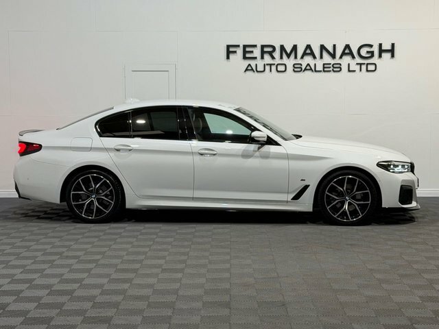 BMW 5 Series 2.0 520D Mht M Sport Saloon Hybrid Step HV72NFN White #2