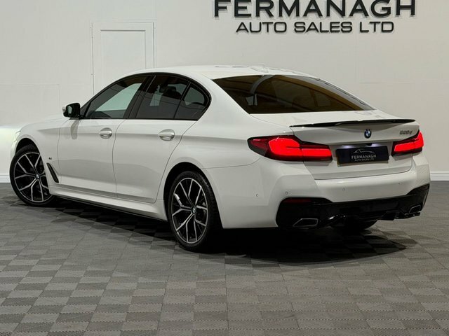 BMW 5 Series 2.0 520D Mht M Sport Saloon Hybrid Step HV72NFN White #3