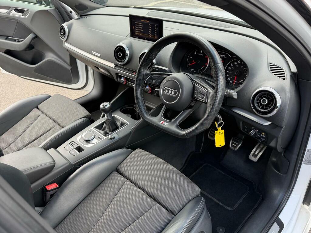 Audi A3 Hatchback 2.0 Tdi Black Edition Sportback Euro 6 YA18CVX White #3