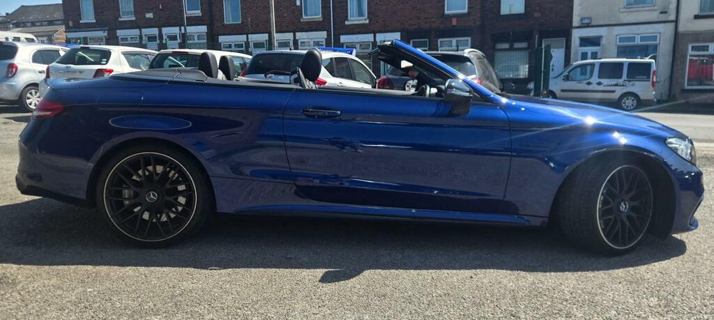 Mercedes-Benz C Class 4.0 C63 V8 Biturbo Amg Premium Plus Cabriolet GC69AOU Blue #6