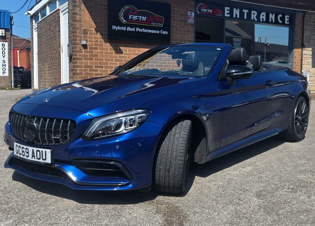 Mercedes-Benz C Class 4.0 C63 V8 Biturbo Amg Premium Plus Cabriolet GC69AOU Blue #3